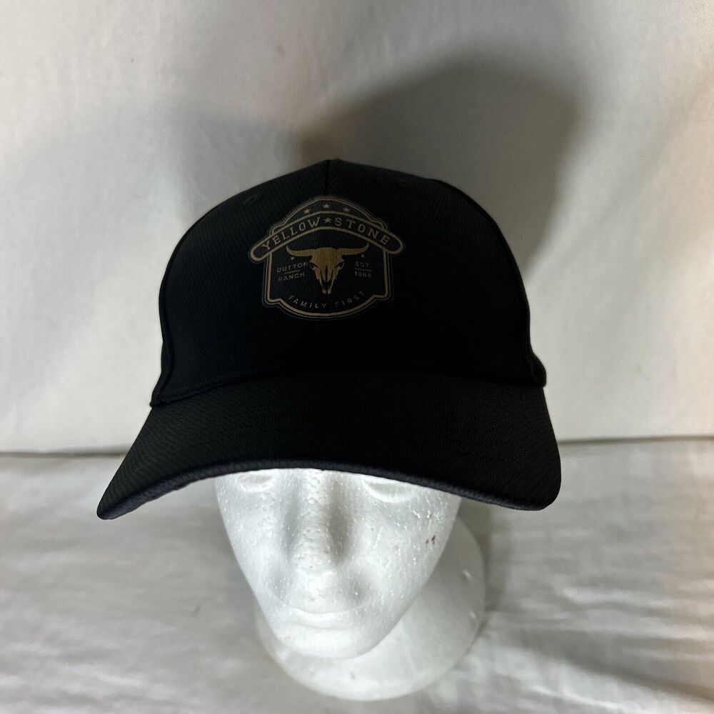 Men's Adjustable Hat Black Hat (Dutton Ranch 1886 Yellow Stone